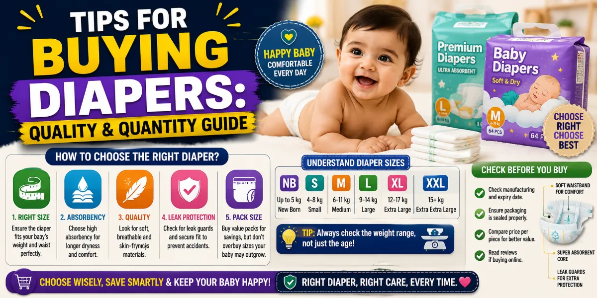 Tips for Buying Diapers: Quality and Quantity...