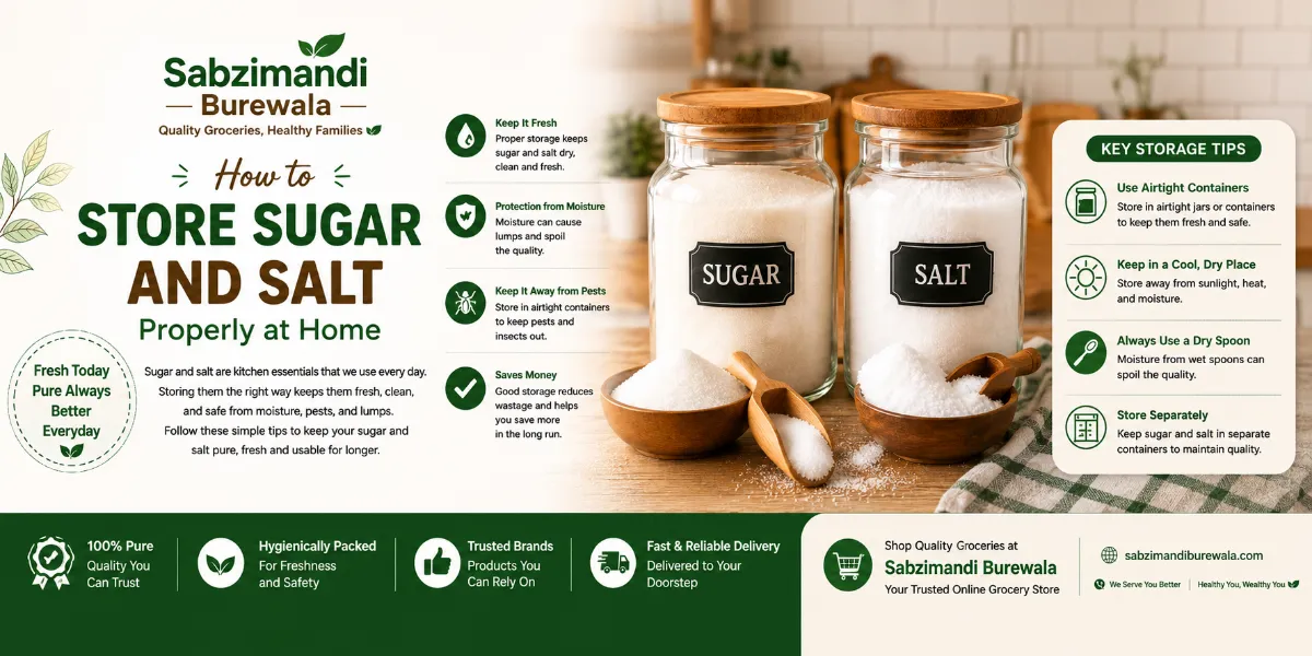 How to Store Sugar and Salt Properly at Home