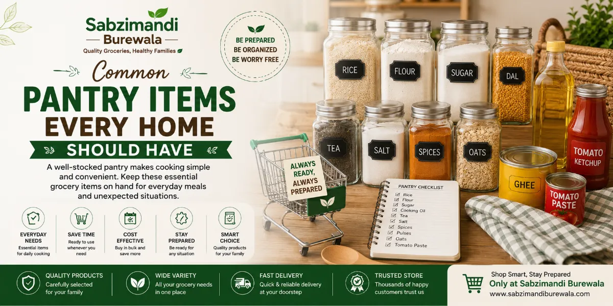 Common Pantry Items Every Home Should Have