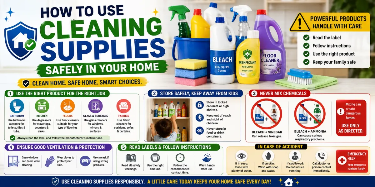 How to Use Cleaning Supplies Safely in Your H...