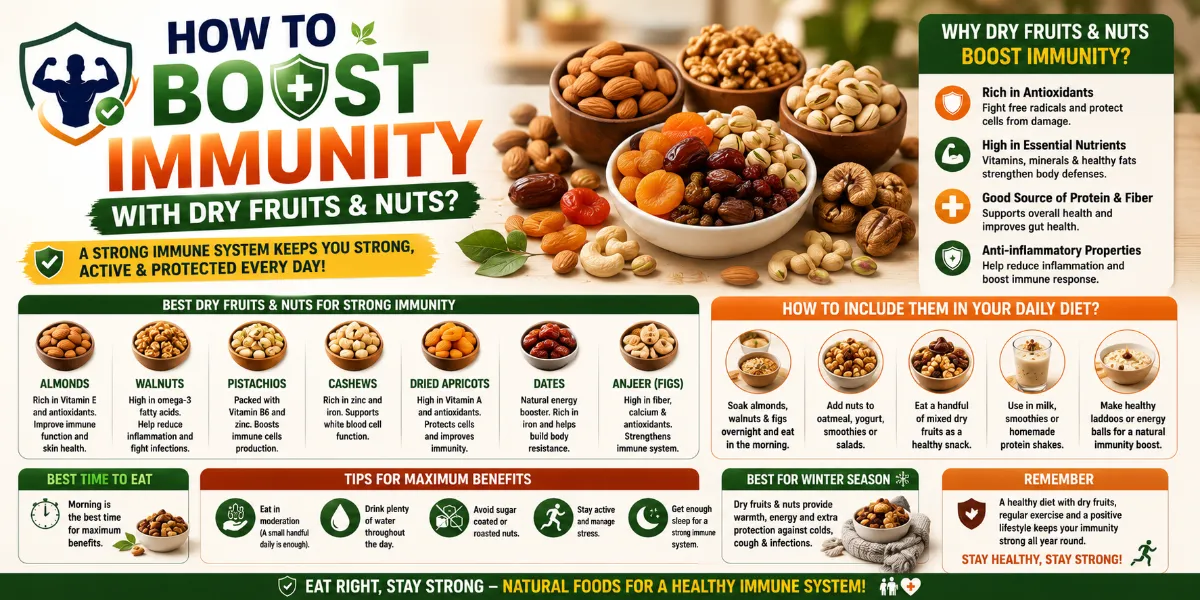 How to Boost Immunity with Dry Fruits and Nut...